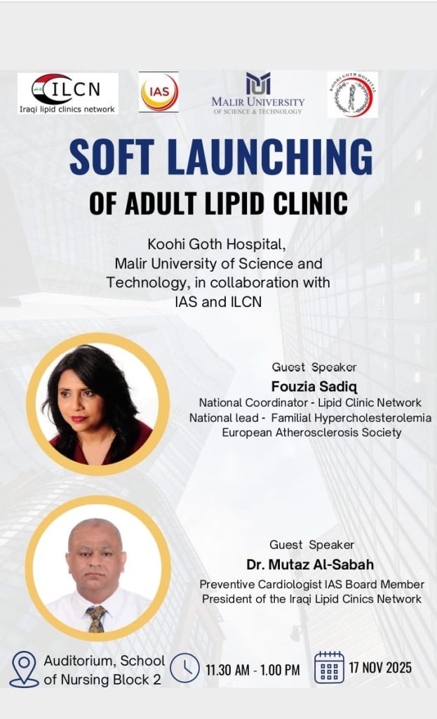 LAUNCHING CEREMONY OF ADULT LIPID CLINIC AT KOOHI GOTH HOSPITAL